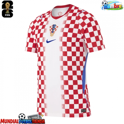 Camiseta Croacia Primera Equipación Replica Mundial 2026 mangas cortas